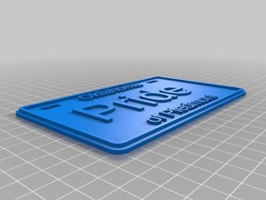 my customized classic bike license plates toys games 3d print model - Mito3D
