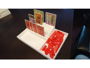 soporte para cartas jetons de jeu titulaire la carte jeux plateau juego mesa 3d print model - Mito3D