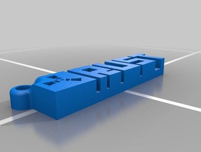 ruggine portachiavi i segni loghi gioco keychain testo 3d print model - Mito3D