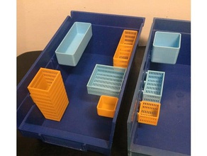 quantum economy shelf bin hanging box tool holders boxes container tray 3d print model - Mito3D