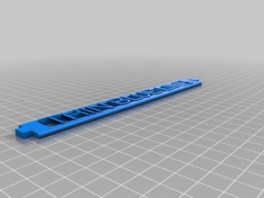 dünne Blaue Linie Armbänder angepasst 3d print model - Mito3D