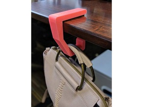 purse hook office table 3d print model - Mito3D