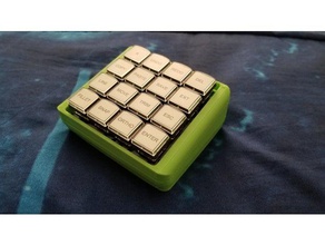 1up teclados sweet16 caso eletrônica 3d print model - Mito3D