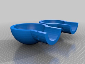 hollow ball rod end costume mitten 3d print model - Mito3D