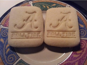 roll tide alabama cookie cutter kitchen dining university 3d print model - Mito3D