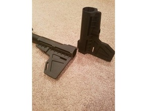 shockwave lama pistola brace stabilizzatore sport all'aperto ar-10 ar-15 ar10 ar15 kak 3d print model - Mito3D