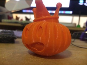pumpkin king 3d criaturas funking3d de halloween la calabaza 3d print model - Mito3D