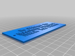 claire placa 3 organización personalizado 3d print model - Mito3D