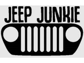 jeep junkie Zeichen automotive jk 3d print model - Mito3D