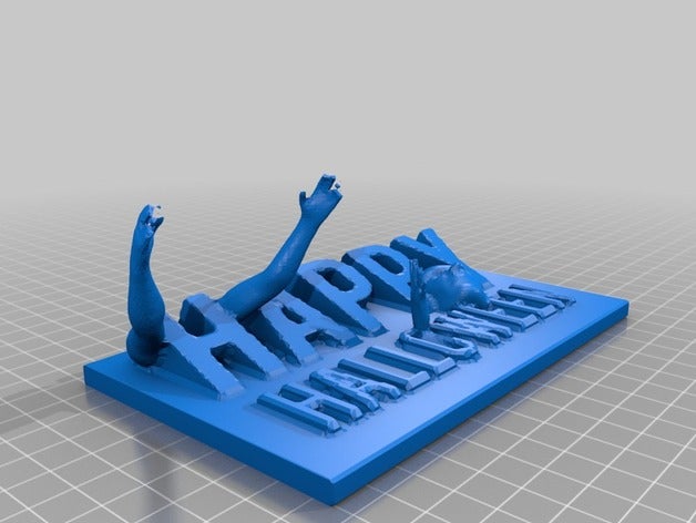 halloween signo decoración de prop 3D print model - Mito3D