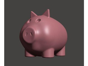 3d printed pig toys games piggy pork 3d print model - Mito3D