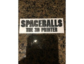 spaceballs impresora 3d signos logotipos de la decoración accesorio 3d print model - Mito3D