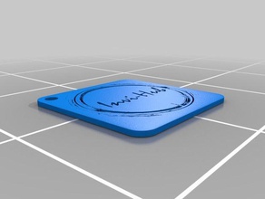 invihub full logo keychain 3d printing 3dmodeling blender3d flashforge finder pla rendering 3d print model - Mito3D