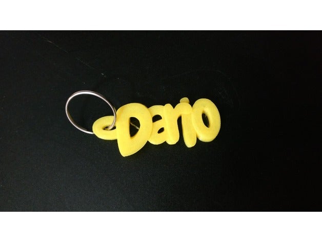 dario porte-clés llavero de personnalisé 3D print model - Mito3D