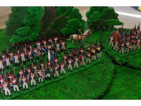napoleonics Teil 16 französische Infanterie mk iii Menschen 28 Miniatur-28mm wargaming 3d print model - Mito3D