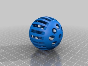 crazy ball keychain art tools sphere 3d print model - Mito3D
