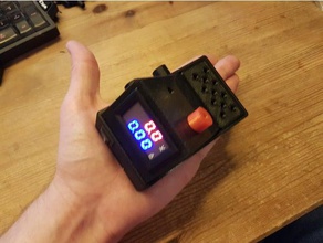 portable mod my ammeter 1050100a housing 18650 accutp4056 charging electronics 0-100v 10a battery 50a ammeter-voltmeter ampere amperemeter holder charger current meter direct ladegert led anzeige display voltmeter messen micro usb mount onoff schalter spannung strom switch tragbar warhammer 3d print model - Mito3D