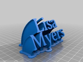 lisa myers office personalizzato 3d print model - Mito3D