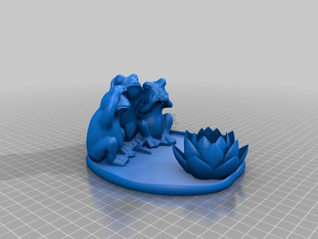 kurbağa telefon standı mobil üç bilge kurbağalar 3D print model - Mito3D