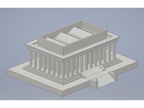 le lincoln memorial des bâtiments structures 3d print model - Mito3D
