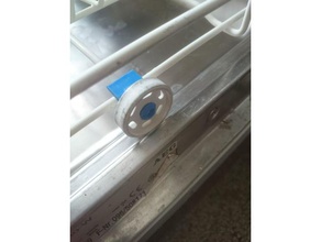 aeg máquina de lavar rueda clip reemplazo partes 3d print model - Mito3D