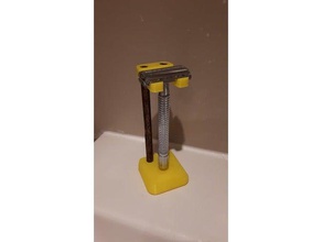 safety razor stand bathroom organization holder 3d print model - Mito3D