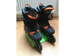 inline skates holder sport outdoors rollerskate stand 3d print model - Mito3D