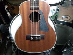 les paul style ukulele pickguard music gibson tenor sax mount 3d print model - Mito3D