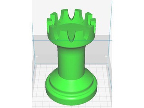 torre pieza de ajedrez 3d print model - Mito3D