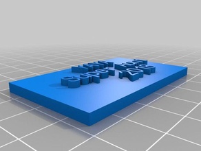 my customized custom name plate v2 other 3d print model - Mito3D