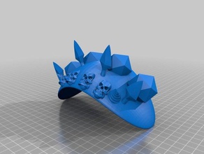 wow spalla armatura 2 puntelli 3d print model - Mito3D