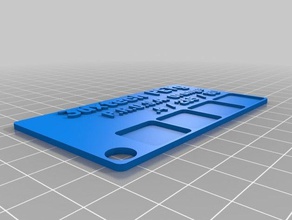 tarjeta 11 3 d la stampa i test personalizzato 3d print model - Mito3D