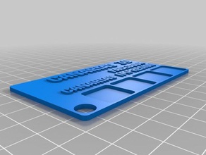 tarjeta 10 3 d la impresión pruebas personalizado 3d print model - Mito3D