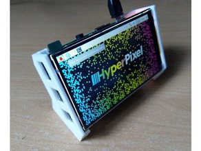 raspberry pi hyperpixel stand electronics case 3d print model - Mito3D