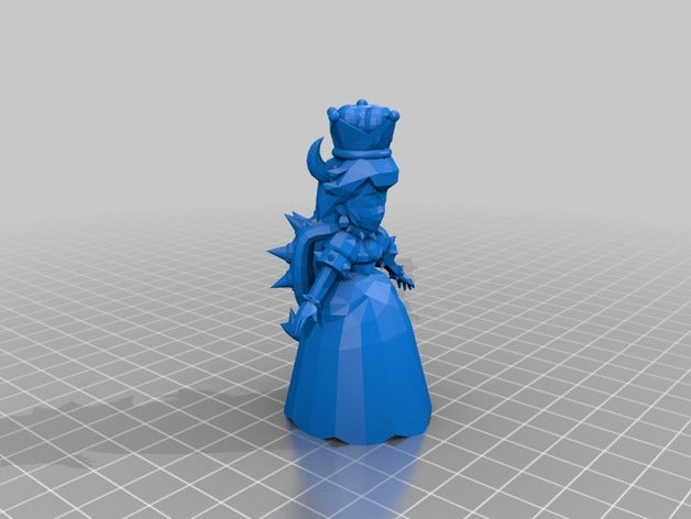 bowsette video games peachette supercrown super crown 3D print model - Mito3D