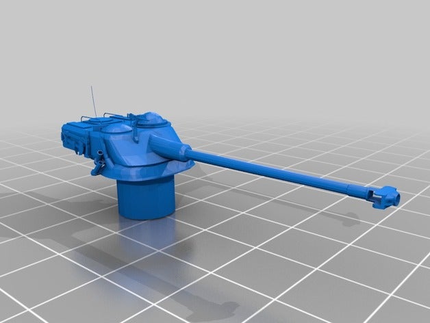 amx 13 15mm torre de rotação jogos o destino da nação chamas guerra tanque wargaming 3D print model - Mito3D