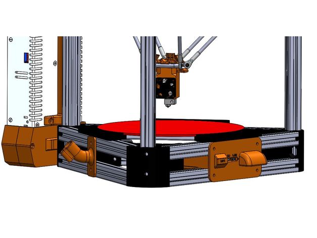 duetwifi 104 Gehäuse kossel 3d Drucker Teile 3D print model - Mito3D