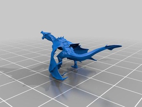 poly alduin ejderha yüksek 3d baskı skyrim 3d print model - Mito3D