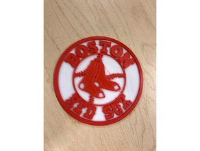 red sox logo işaretler logoları boston 3d print model - Mito3D