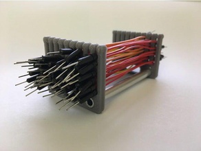 jumper wire rack remix electronics arduino cable holder management elegoo jumperwire raspberry pi camera 3d print model - Mito3D