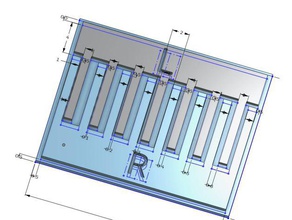 dual-Düse alignment pattern 3d Drucker Teile 2 Farbe drucken caliberation 3d print model - Mito3D