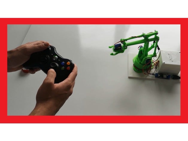 xbox controlador programável braço robótico robótica arduino 3D print model - Mito3D