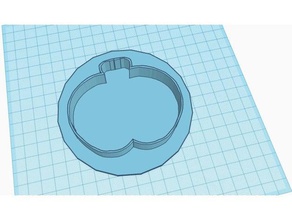 abóbora cortador de cookie alimentos bebida cookiecutter 3d print model - Mito3D