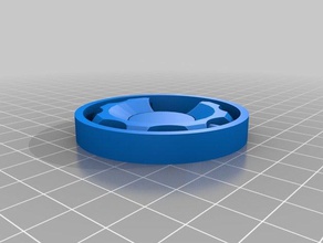 giroscópico de spinning fabricante la moneda 3d impresión pruebas en blanco fidget spinner llavero imprimir lugar simple 3d print model - Mito3D