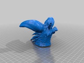 nergigante head models 3d print model - Mito3D