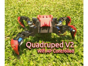 wifi v2 sürünen robot dörtayaklı Robotik arduino paletli esp6288 esp8266 bacak düğüm mcu nodemcu 3d print model - Mito3D