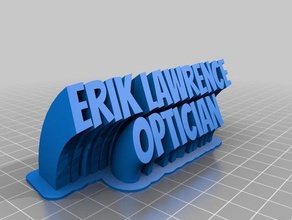 my sweeping name plate office customized 3d print model - Mito3D