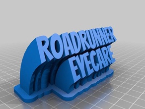 roadrunner eyecare office personalizzato 3d print model - Mito3D