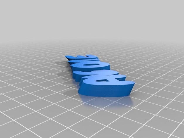 3d muhteşem Anahtarlık özelleştirilmiş 3D print model - Mito3D