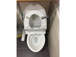 toilet bowl lifter hinge germaphobe bathroom seat 3d print model - Mito3D